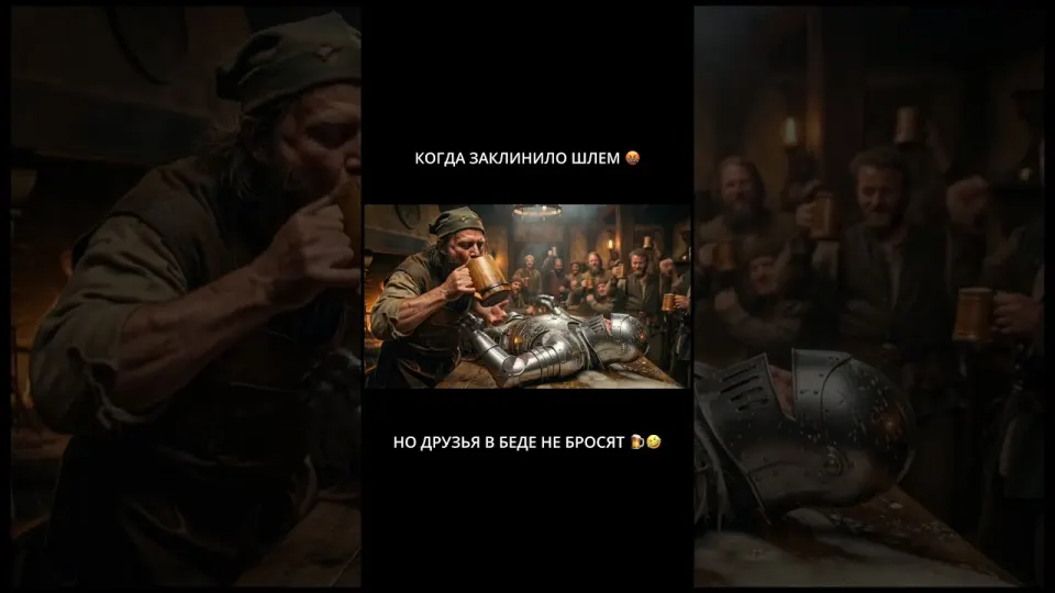 Лей через забрало: эль в заклинившем шлеме